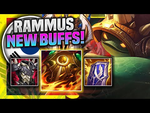 THIS KOREAN CHALLENGER TRIES RAMMUS WITH NEW BUFFS! - Challenger Plays Rammus Jungle vs Xin Zhao!