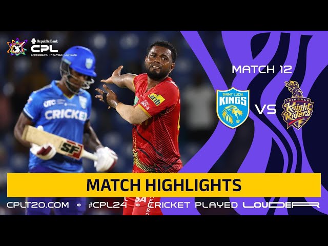 Highlights | Saint Lucia Kings vs Trinbago Knight Riders| CPL 2024