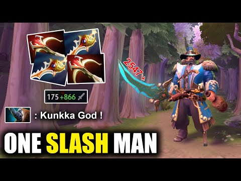 Kunkka God Tier - One Slash Man with Double DD (Divine & Daedalus) | Dota 2 Gameplay By Attacker!