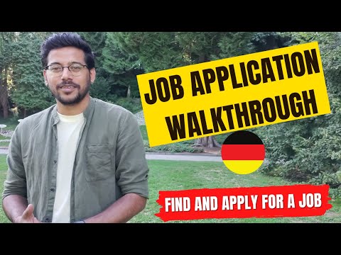 MAKING A JOB APPLICATION IN GERMANY |APPLY FROM INDIA| WALKTHROUGH |WORKING IN GERMANY SERIES |PART2
