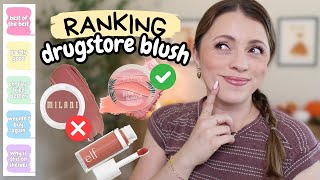 RANKING every single DRUGSTORE BLUSH I own... + what's going BYE BYE 👋