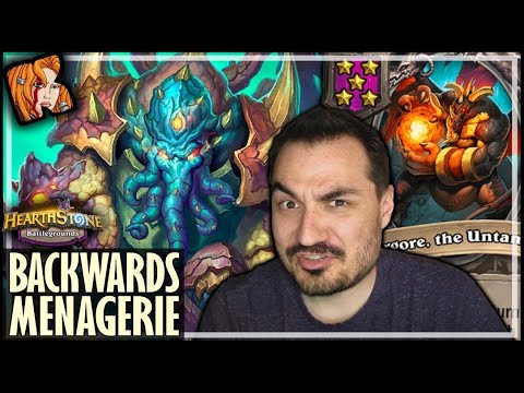 BACKWARDS MENAGERIE CAN WORK! - Hearthstone Battlegrounds