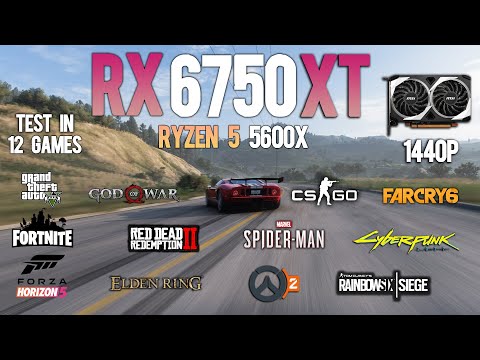 RX 6750XT Test in 12 Games in late 2022 ft Ryzen 5 5600X