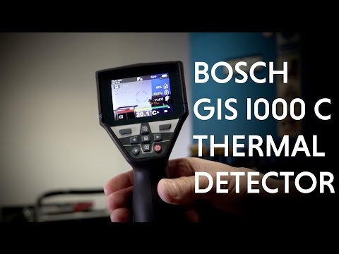 Bosch Šilumos detektorius GIS 1000 C Professional be akumuliatoriaus ir kroviklio video