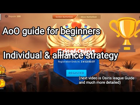 Ark of Osiris Guide for beginners, new players, alliance leaders. AoO guide for F2P rise of kingdoms