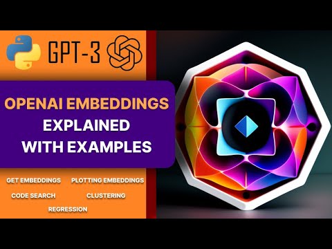 OpenAI embeddings explained with code examples. how to use OpenAI Gpt3 ADA vectorized embeddings API