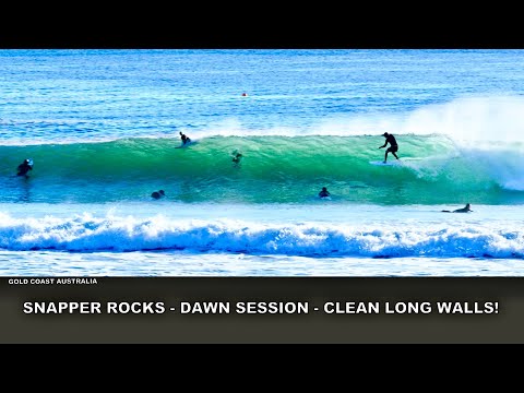 Dawn Session! Pumping Autumn Waves Long Walls. Snapper Rocks, Wednesday 20th May 2026