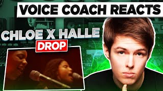 Chloe x Halle - drop | ANALYZED by voice coach (reaction)