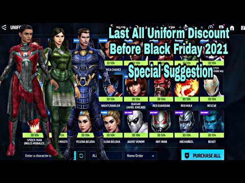 Last All Uniform Discount Before Black Friday 2021 | Special Suggestion - Marvel Future Fight