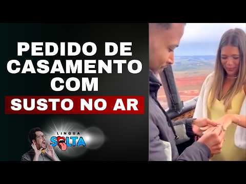 Pedido de casamento em balão quase termina mau em Minas Gerais na manhã deste domingo (14)