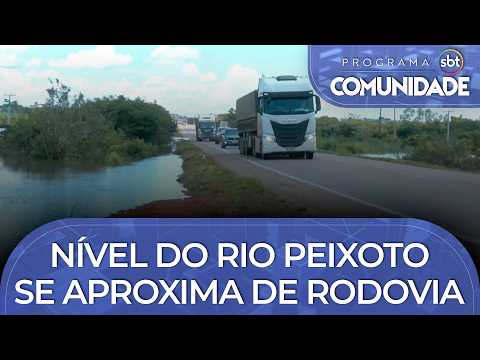 Chuvas intensas em MT: Nível do Rio Peixoto se aproxima de rodovia