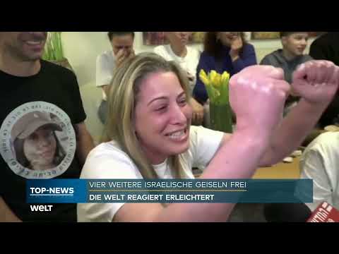 GEISEL DEAL: Erleichterung in Israel! 4 weitere Geiseln/Soldatinnen sind frei