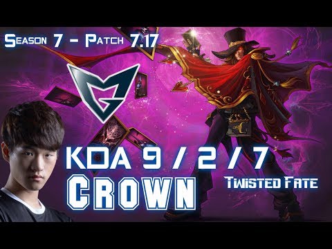 SSG Crown TWISTED FATE vs SSG Ruler SYNDRA Mid - Patch 7.17 KR Ranked