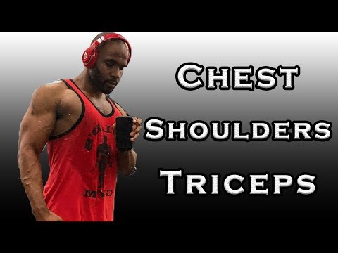 High Volume Chest Shoulders and Triceps Workout