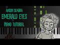 Emerald Eyes (Anson Seabra) Piano Keyboard Tutorial / Karaoke Cover
