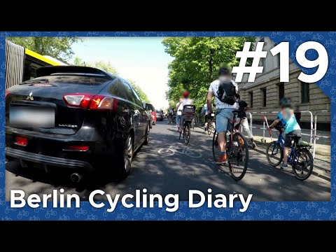 Sicherheitsabstände, Rotfahrer, Falschparker und Polizei schaut zu – Dashcam (Berlin Cycling Diary)
