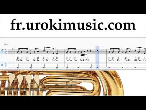 Comment Jouer du Tuba Super Mario Bros - Theme Tab Tablature um-a829