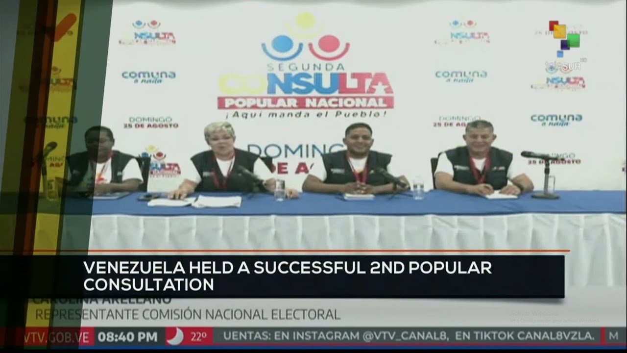 FTS 10:30 26-08: Venezuela held a successful 2nd Popular Consultation
