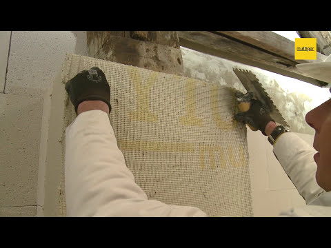 Multipor | Mineraldämmplatte: Verarbeitung Innendämmung mit Leichtmörtel