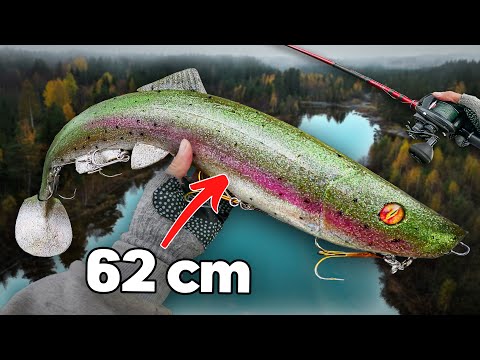 Casting (!!!) a 62 cm / 1,2 kg Swimbait for River Beasts... 🦖
