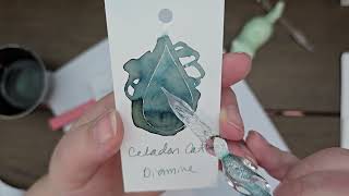 Diamine Celadon Cat Ink Review - Cabbage Patch Soap