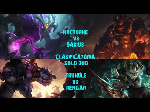 Otp Nocturne vs Darius y Trundle vs Rengar (Lan) Version 10.16 Gameplay Walkthrough