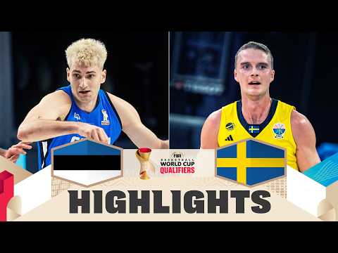 Estonia 🇪🇪 v Sweden 🇸🇪 | Highlights | FIBA Basketball World Cup 2027 European Qualifiers