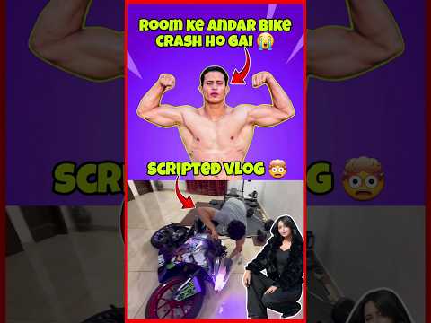 AALYAN VLOGS - full scripted vlog bike crash Ho Gayi 🤯😱 ! #trending #aalyanvlogs #shorts #viral