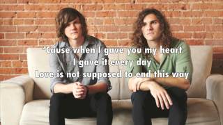 The Icarus Account - Love is not Supposed to End This Way (lyrics)