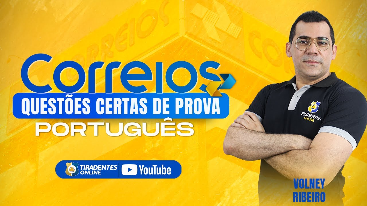 CORREIOS: QUESTÕES CERTAS DE PROVAS | PORTUGUÊS | VOLNEY RIBEIRO