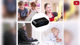 iP WiFi Spy Camera Clock Wireless 1080P Night Vision Security Nanny Camera | Shopee