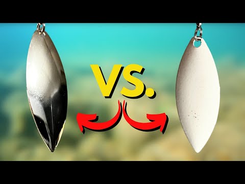 White vs Chrome Spinnerbait Blades? (Side-by-Side Underwater Footage)
