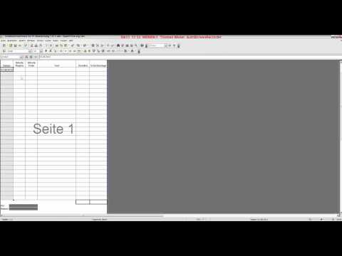 Anleitung Open Office Datenreihe ausfüllen