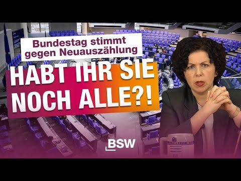 Reaction: Absurde Diskussion im Bundestag zum BSW-Wahleinspruch! Wer soll das glauben?