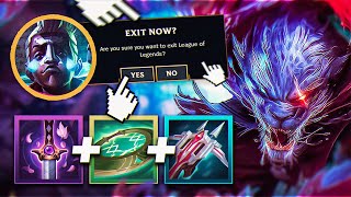 JE FAIS RAGEQUIT LE EKKO... ESSAYEZ CE BUILD SUR RENGAR POUR 1V9, C'EST BROKEN !