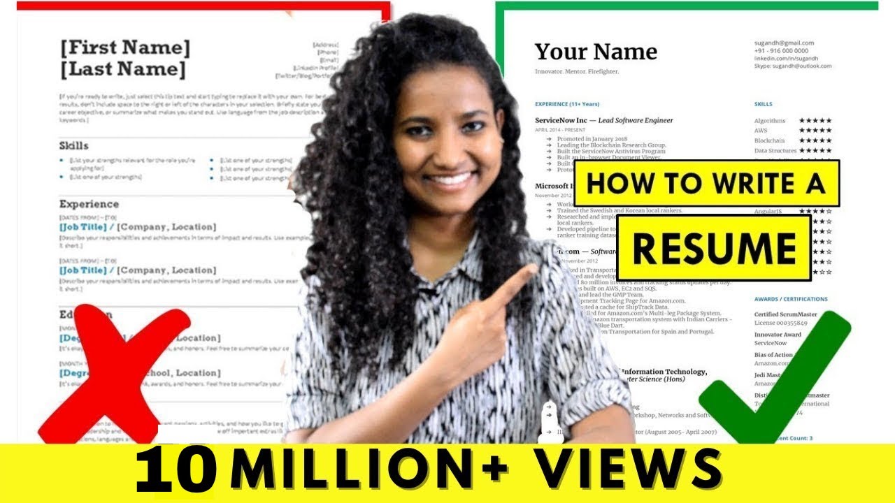 How to Write a Resume | For Freshers & Experienced People (Step-by-Step Tutorial)