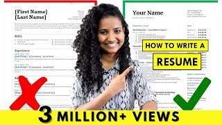 How to Write a Resume | For Freshers &amp; Experienced People (Step-by-Step Tutorial)