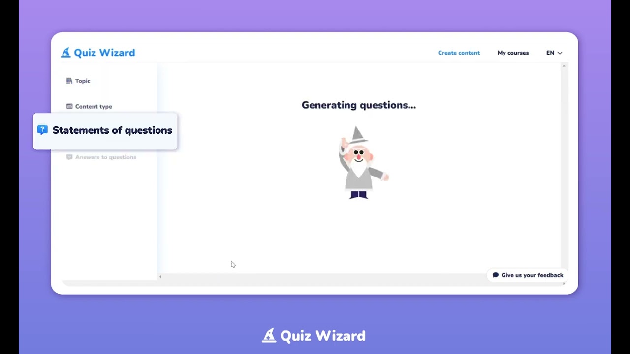 Quiz Wizard tutorial