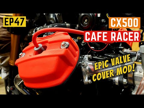 CX500 Cafe Racer - Epic Valve Cover Mods! - Smoothed and Painted! - Build EP47