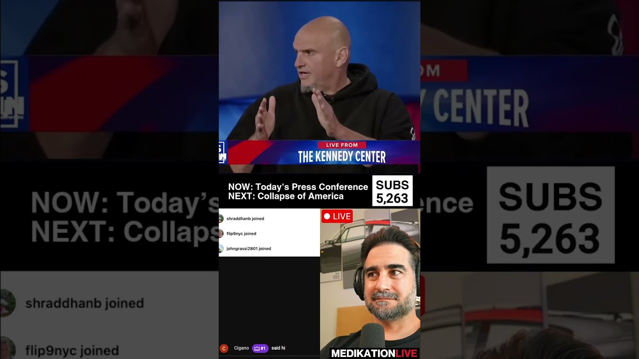 🔴  Medi is LIVE: Morning Stream - Fetterman has common sense