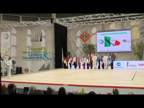 Italy, country presentation at the 2015 Aerobics Europeans