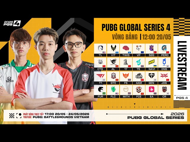 🏆 [PGS 4] Vòng Bảng: 🇻🇳 AL, 🇻🇳 GTE, 🇻🇳 FCE, 🇰🇷 T1, 🇰🇷 GEN, 🇺🇦 NAVI, TWIS, 🇺🇸 FLC, 🇨🇳 PERO, 🇨🇳 17,...