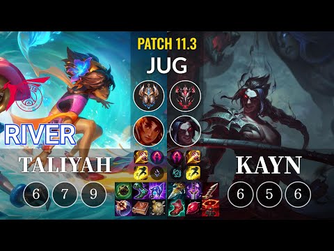 TLN River Taliyah vs Kayn Jungle - KR Patch 11.3
