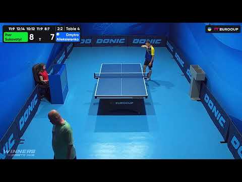 10:45 Ihor Sukovatyi  - Dmytro Alieksieienko 12.07.2023 TTEuro.Cup Ukraine Professional. TABLE 4