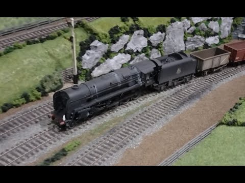 9F Testing Hunt Couplings with 100 Wagons