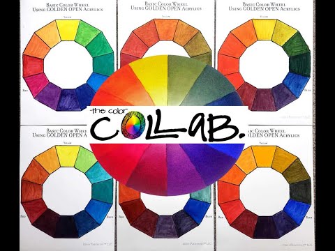 #thecolorcollab - Using Triads for Color Mixing and Color Harmony with Acrylics