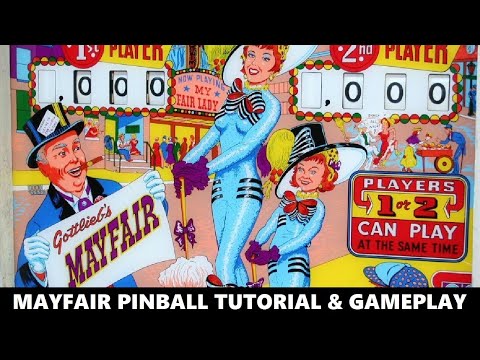 Mayfair Pinball Tutorial & Gameplay (Gottlieb 1966)