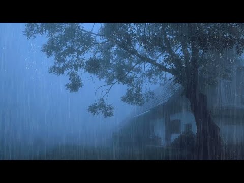 Pioggia Rilassante per Dormire e Sognare Sonno Profondo - Rumore della Forte Pioggia sul Tetto