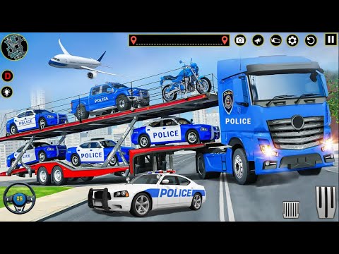 US Real Police Plane Limousine Car Quad Bike - Cargo Transporter Driving - Android GamePlay #7