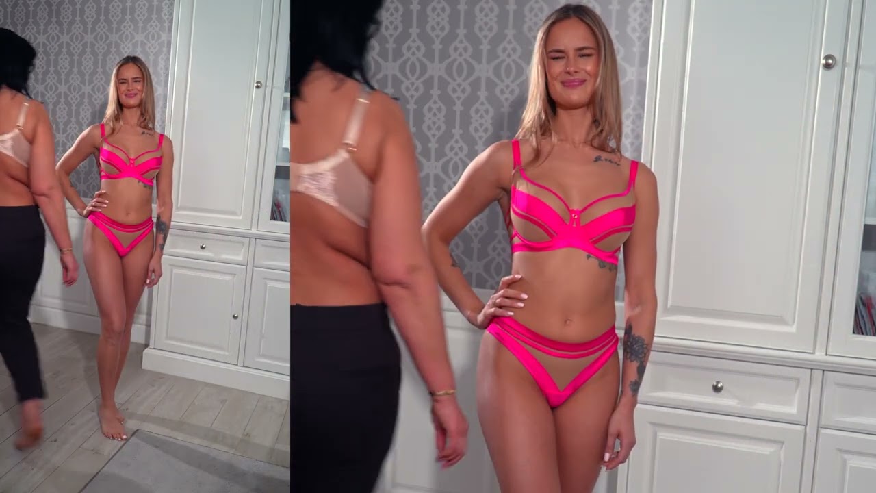 live 25 04 natalia pokazuje różową bieliznę